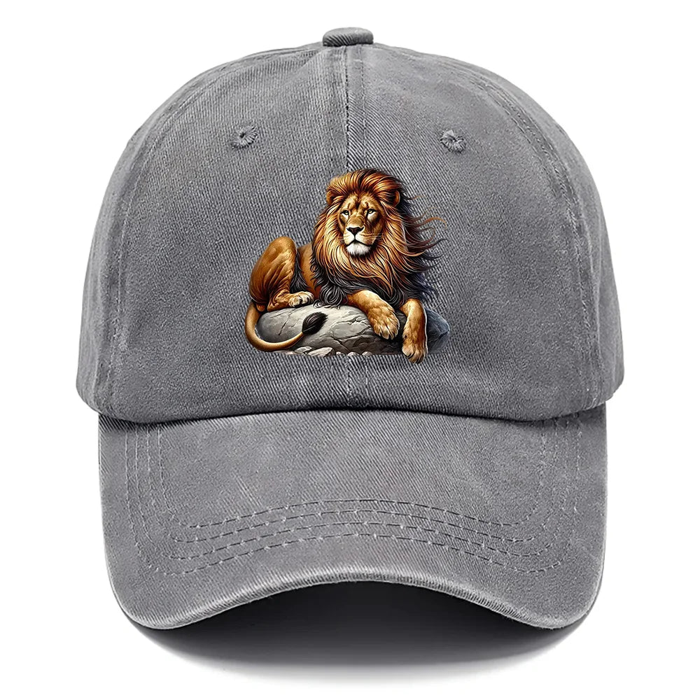 Washed Off Duty Lion Cap