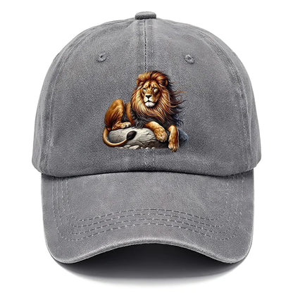 Washed Off Duty Lion Cap