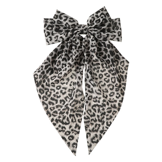 Snow Leopard Ribbon Bow 