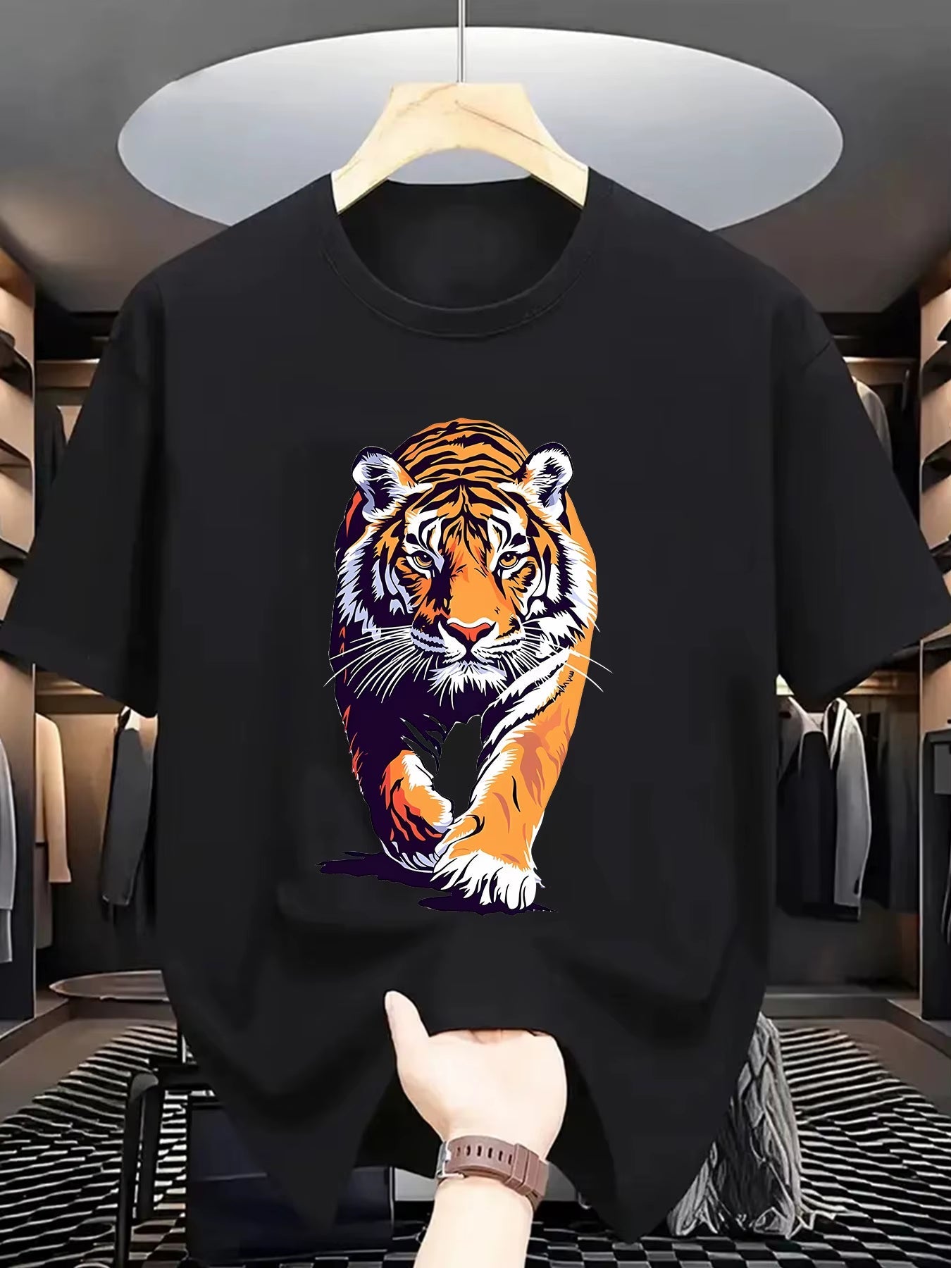 Tiger Crew Neck T-Shirt 