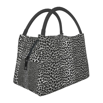 Stylish Insulated Snow Leopard Lunch Bag!