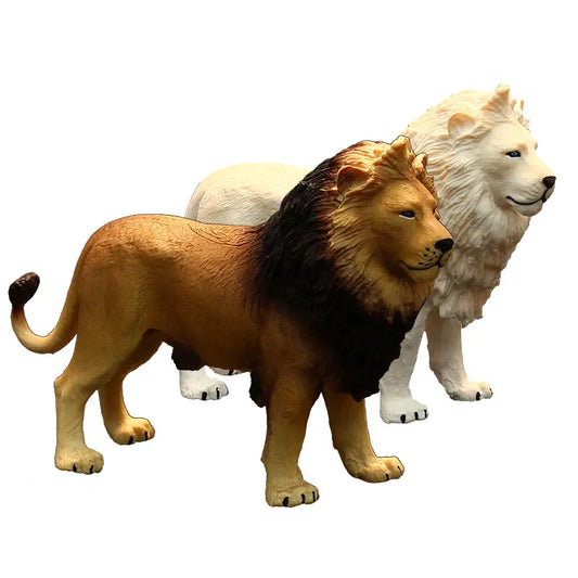 Lion Toy, Desk or Shelf Decor : Brown or White Lion Colors