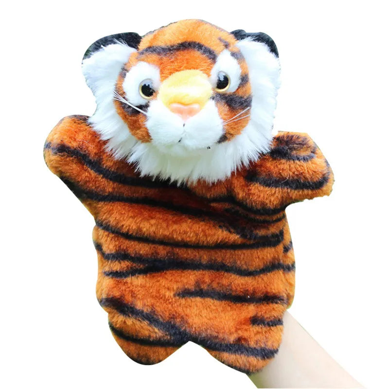 Plushy Tiger Hand Puppet for Story Telling 