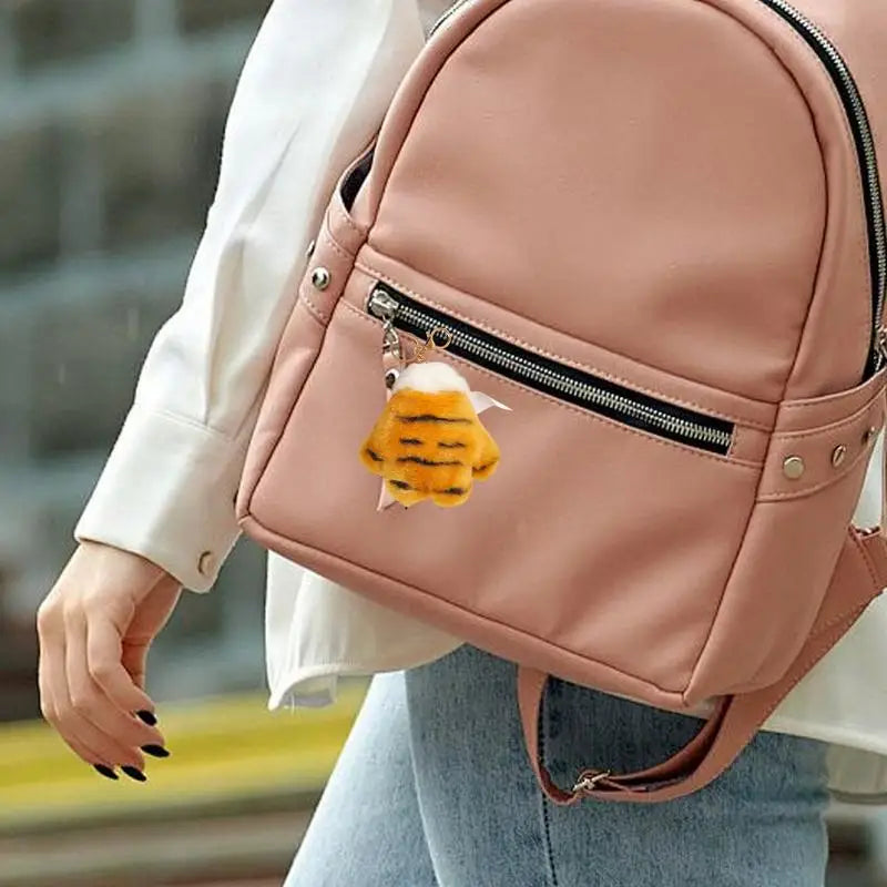 Plush Tiger Paw Keychain 