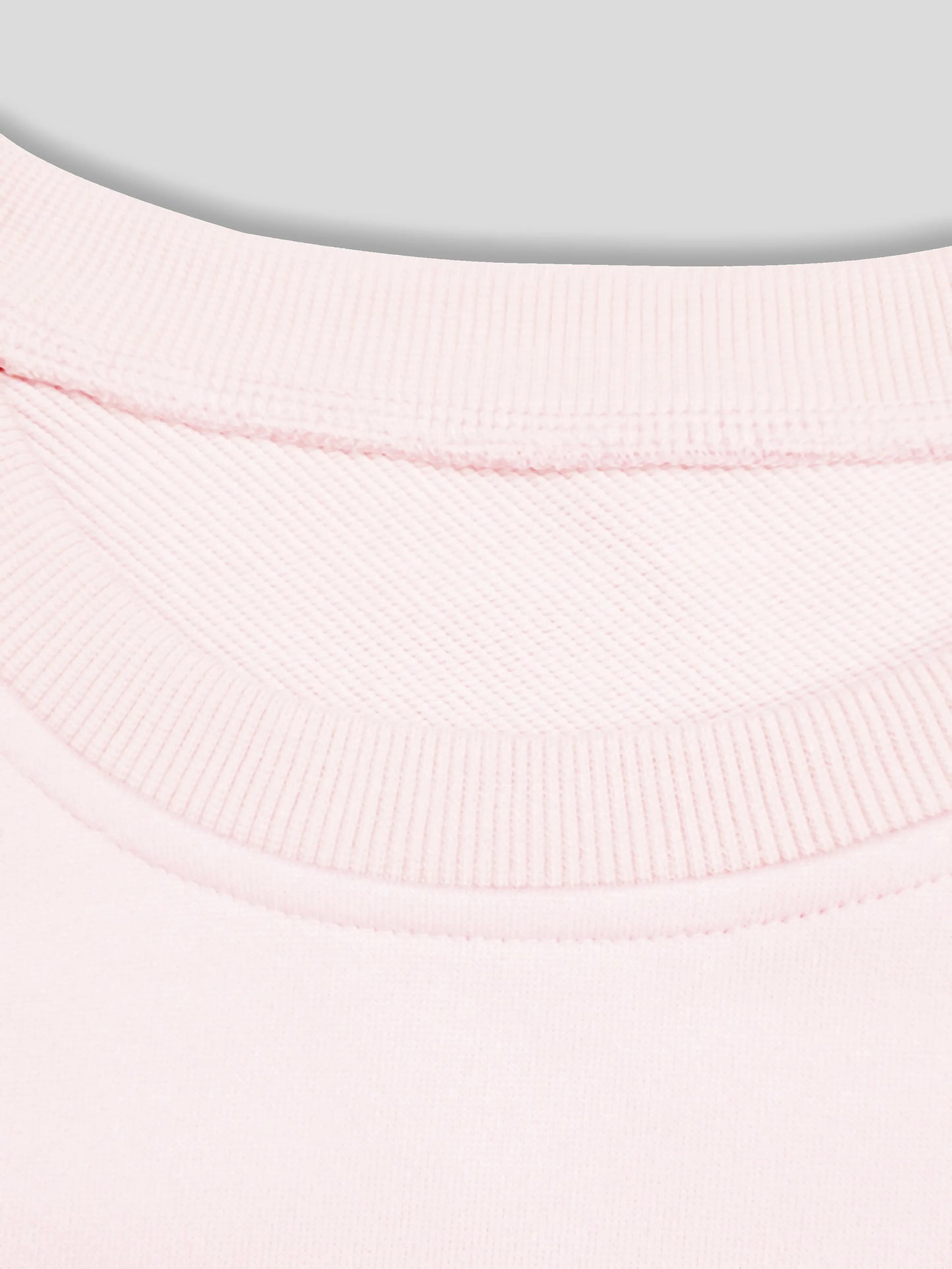 Light Pink Cranky Kitty Crew Neck Sweatshirt with Paw Sleeves
