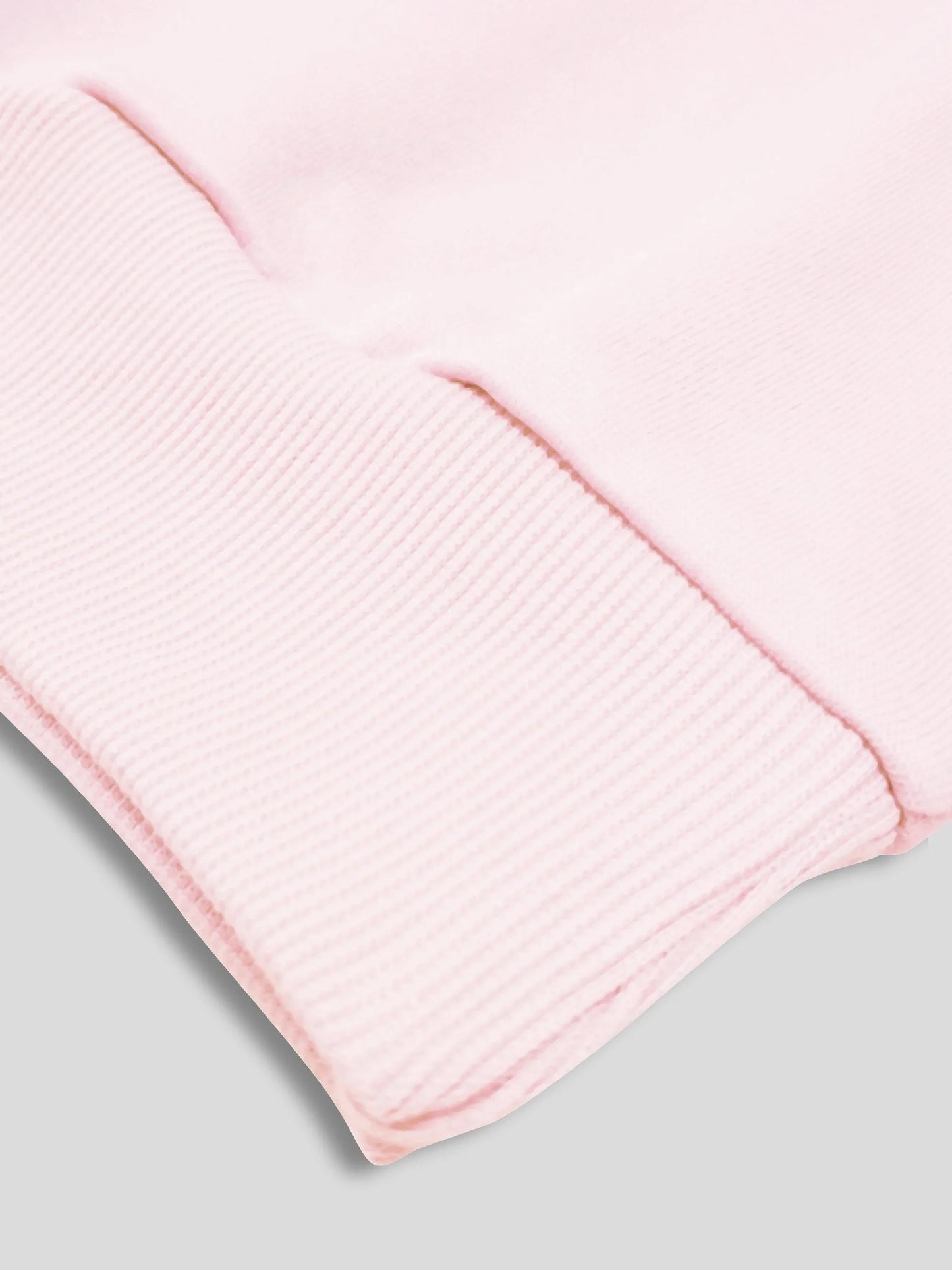 Light Pink Cranky Kitty Crew Neck Sweatshirt with Paw Sleeves
