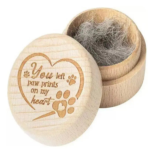 Cat Hair Keepsake Wooden Box 