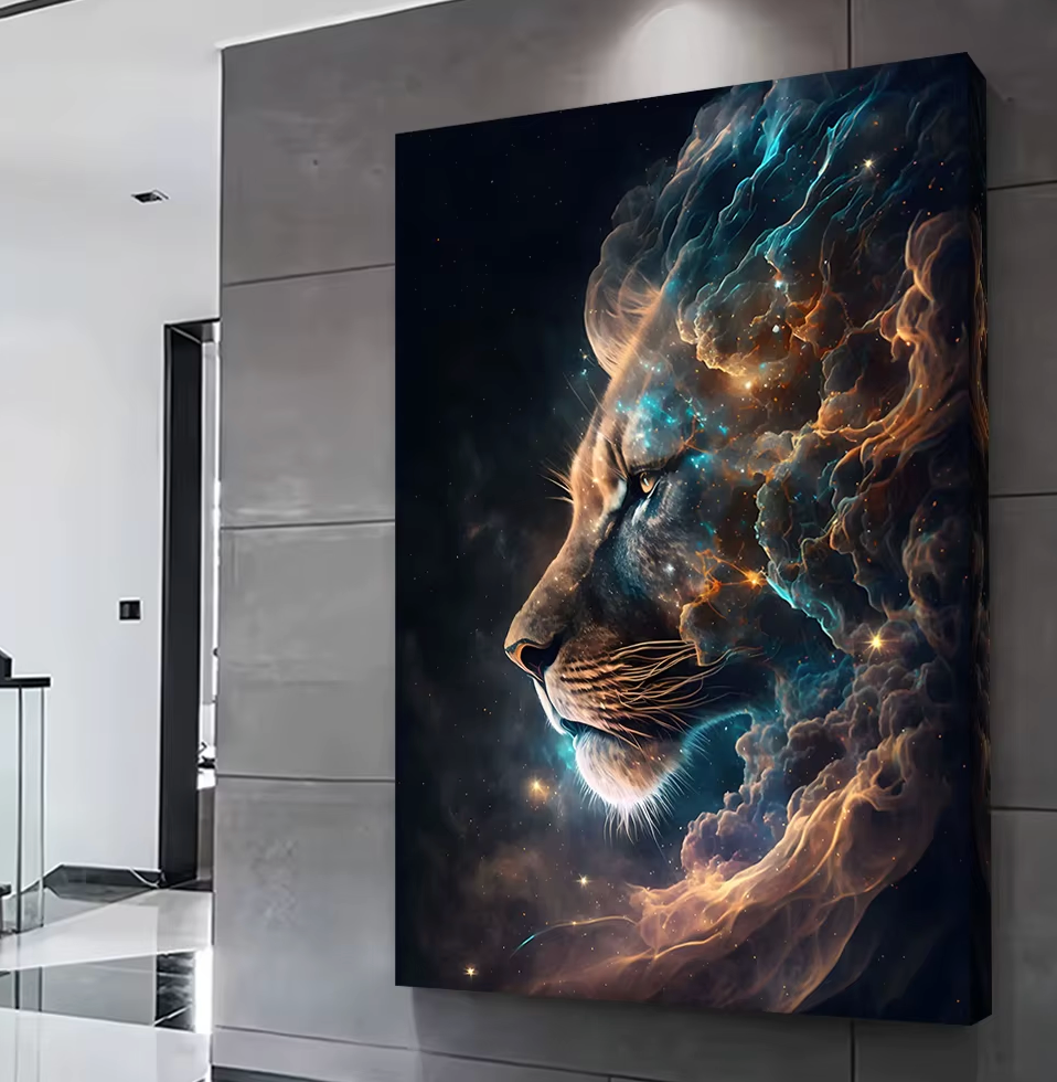 Galaxy Cosmic King Wall Art Canvas Decor