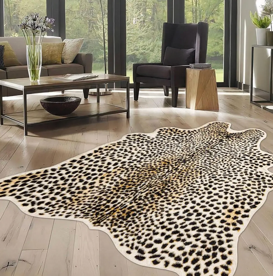 Stylish & Soft Faux Cheetah Print Rug – 5 x 7 Feet