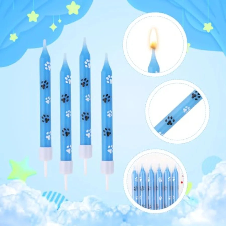 12Pcs Cat Paw Candles 