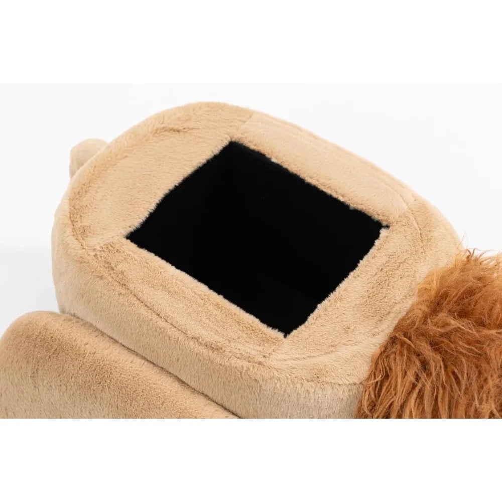 Kid-Friendly Lion Storage Ottoman 