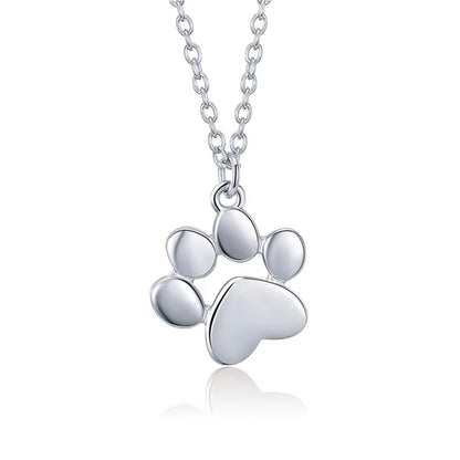 PAW Necklace, in Silver or Rose Gold 