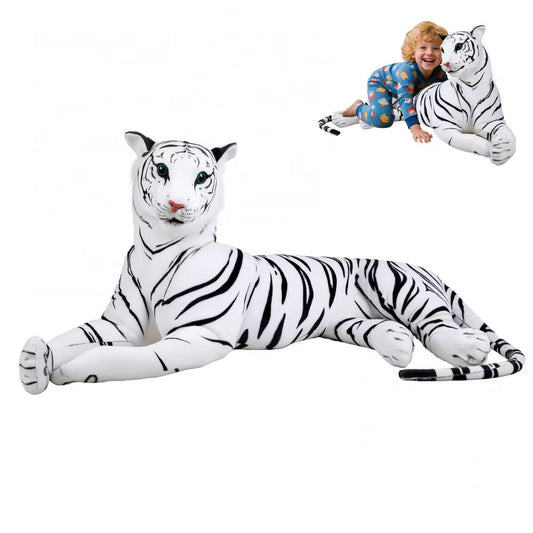 Life Size White Tiger Plush Toy