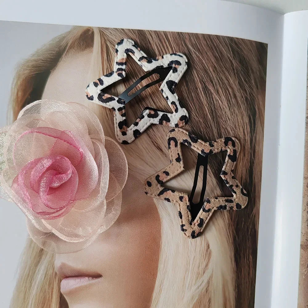 Jungle Wild Hair Clips: Straight, Star & Wavy Styles