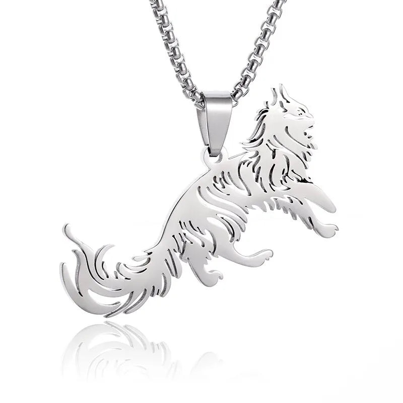 Luxury Lynx Necklace: Gold or Silver Plated 