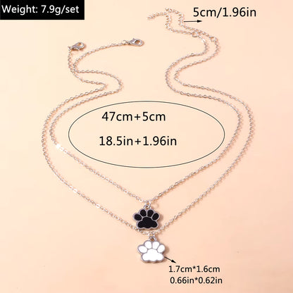 Yin Yang Paw Necklaces