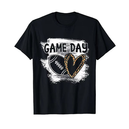 Cheetah Game Day Football T-Shirt, Unisex