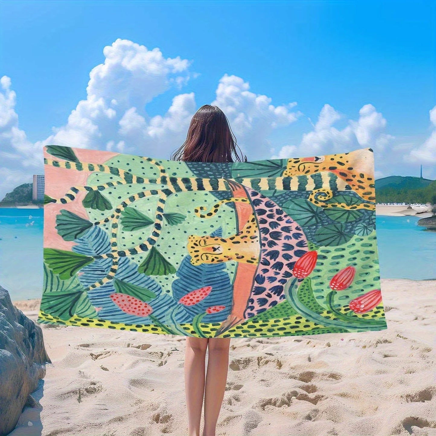 Cheetah Beach Towel