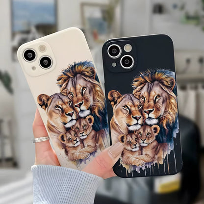 Lion Family Phone Case for Iphone 16/Pro Max
