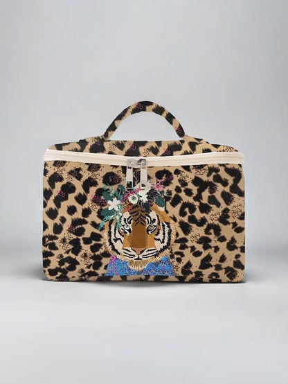 Travel-Ready Tiger Cosmetic Bag - Stylish & Practical