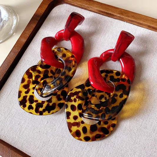 Leopardess Dangle Earrings