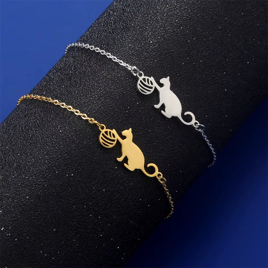 Cat & Ball Bracelet 