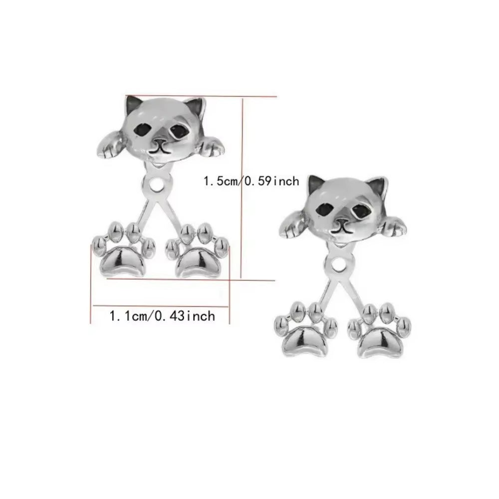 Cute Cat Charm Earrings
