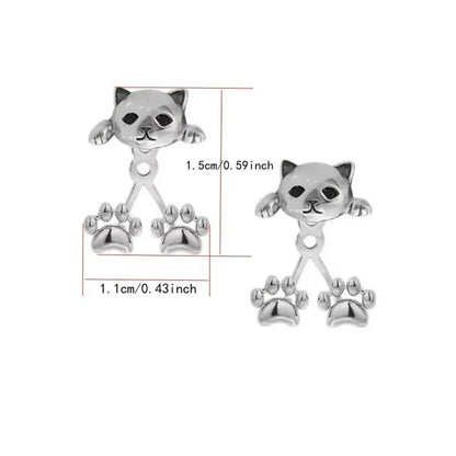 Cute Cat Charm Earrings