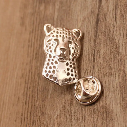 Cheetah Brooch with Pin- Available in Gold or Silver