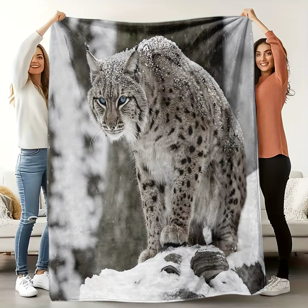 Snow Leopard Blanket 