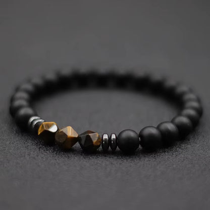 Sophisticated Matte Tiger Eye Bracelet 