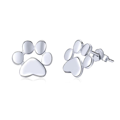 Paw Earrings: Silver, Gold, Rose Gold & Black 