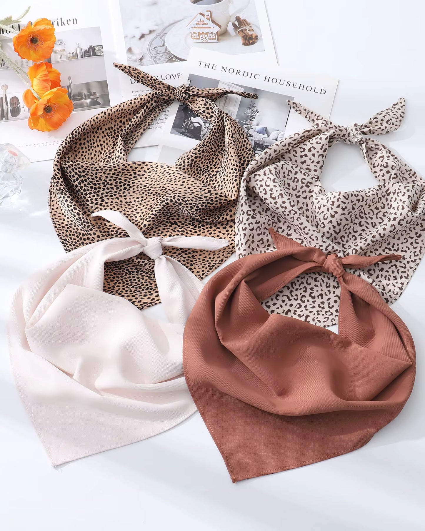 4Pcs/Set Wild Jungle Boho Hair Scarf Headband