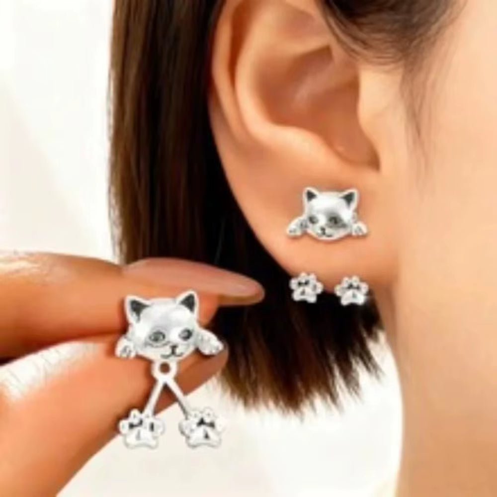 Cute Cat Charm Earrings
