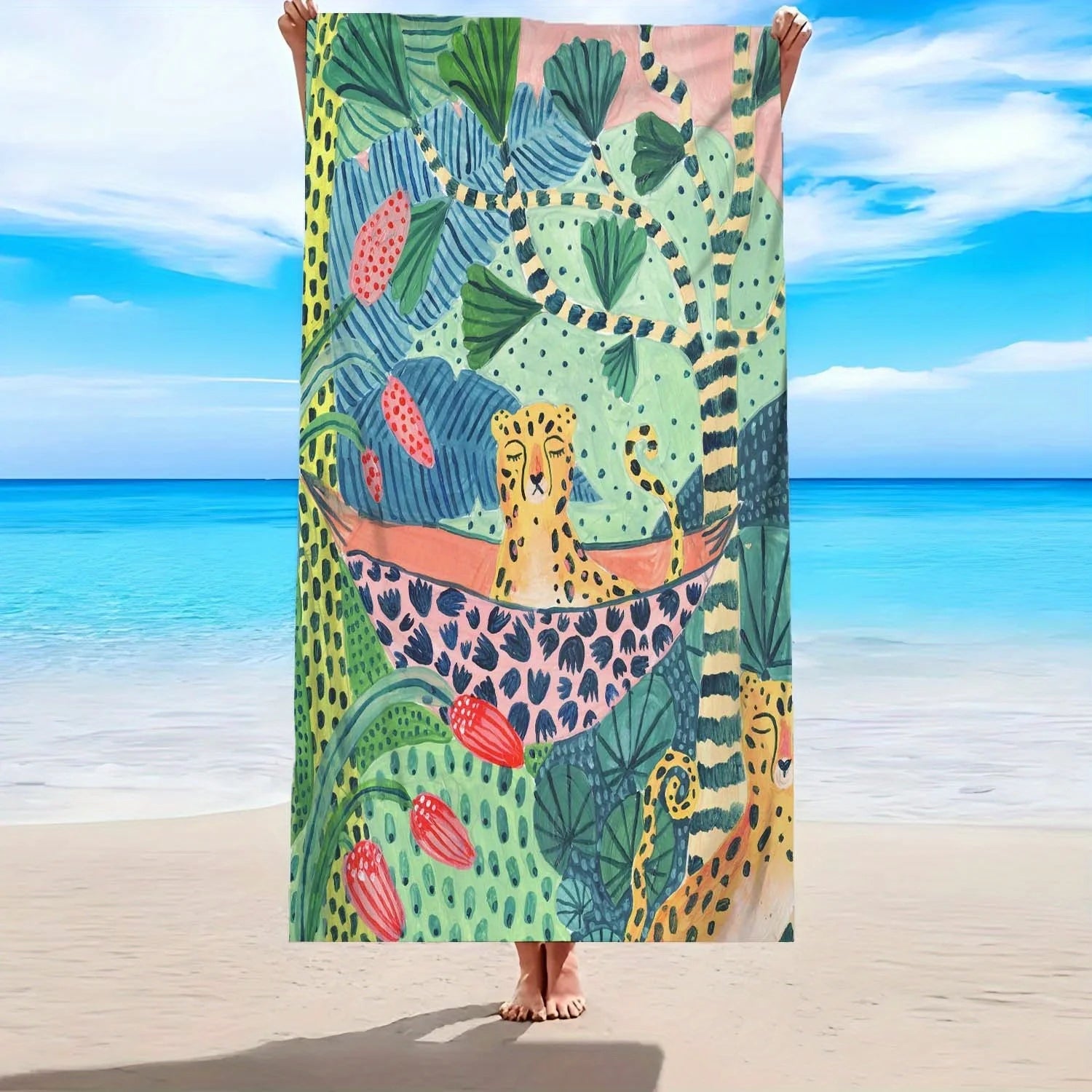Cheetah Beach Towel