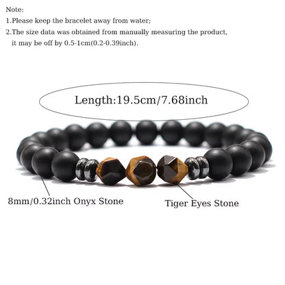 Sophisticated Matte Tiger Eye Bracelet 