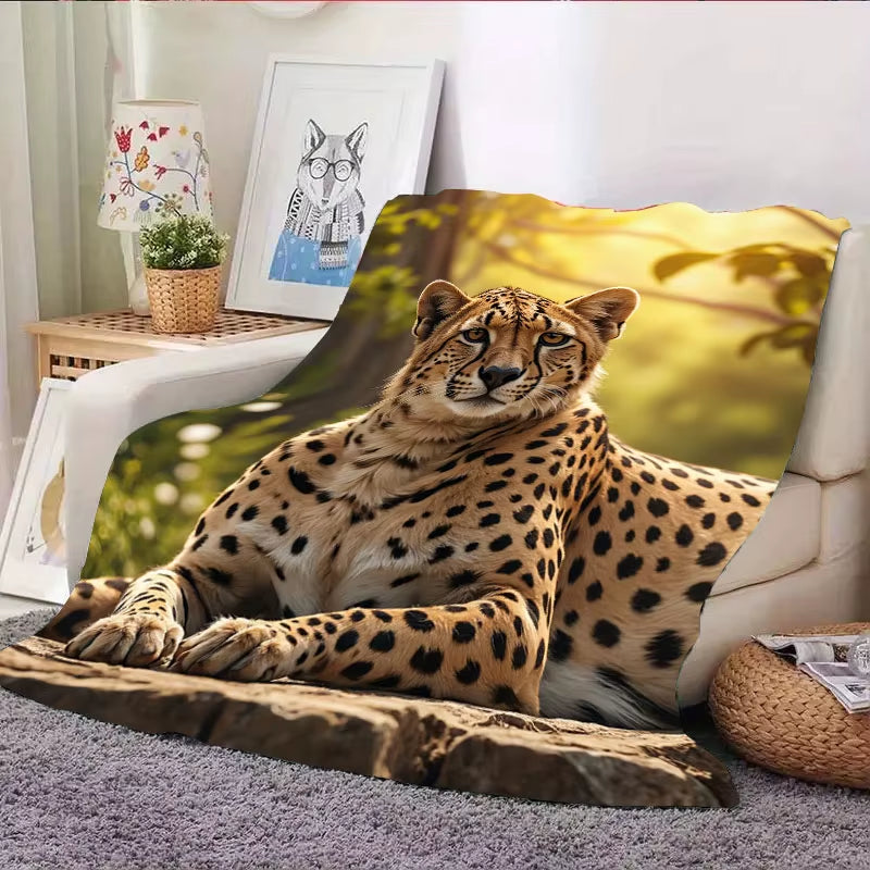 Cheetah Wild Throw Blanket