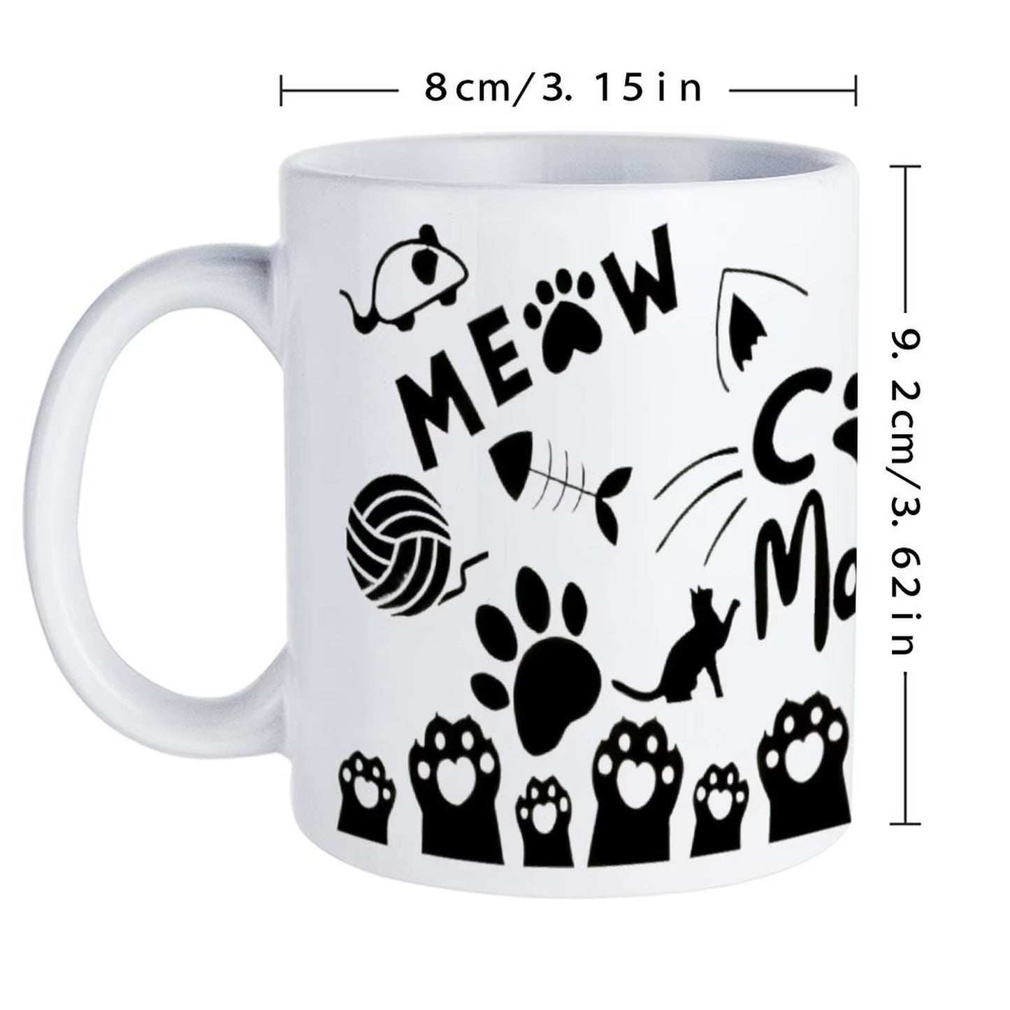 'Cat Mom' Ceramic 11 oz Mug