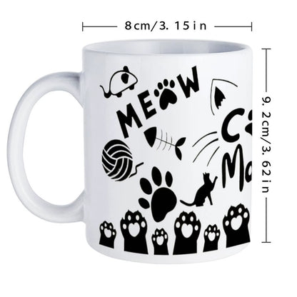 'Cat Mom' Ceramic 11 oz Mug
