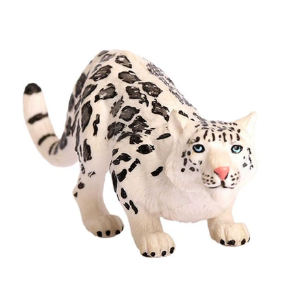 Realistic Snow Leopard Figurine Collectible