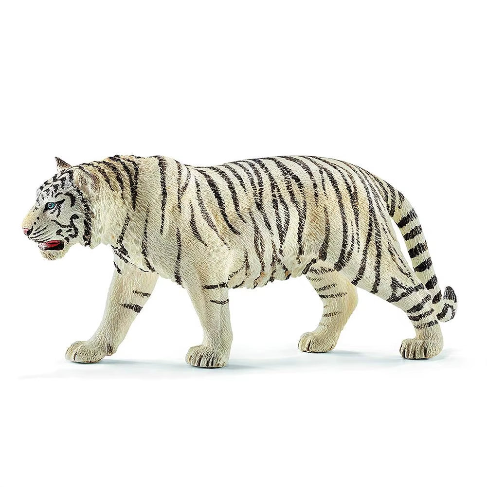 Realistic White Tiger Figurine (6.2")
