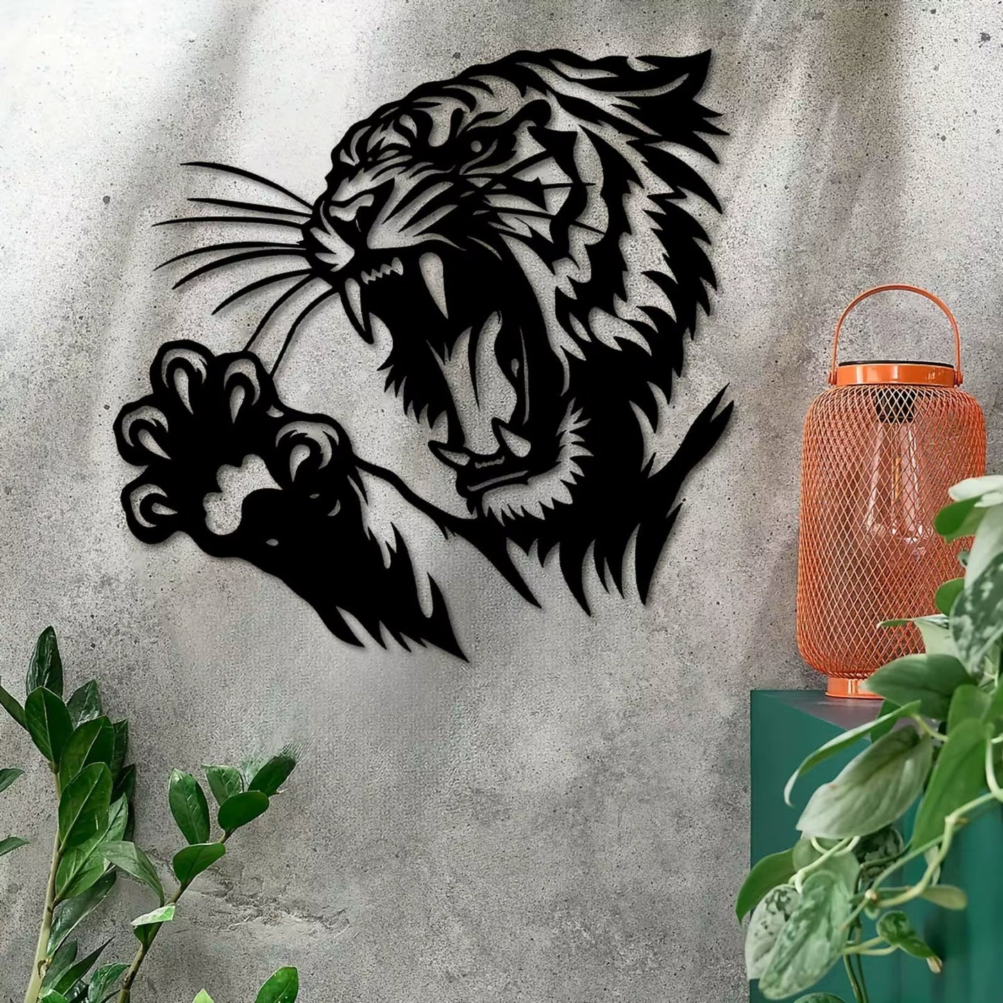  Metal Tiger Wall Art Decor 