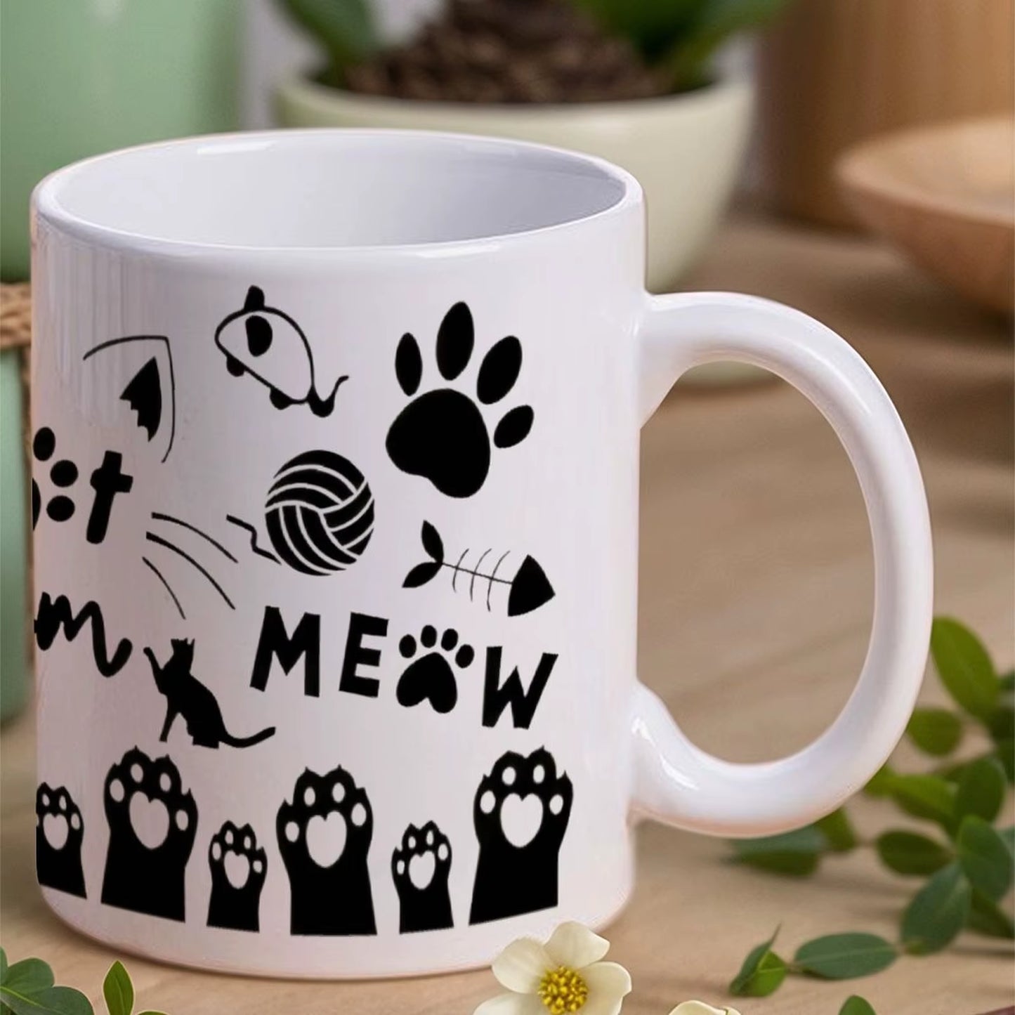 'Cat Mom' Ceramic 11 oz Mug