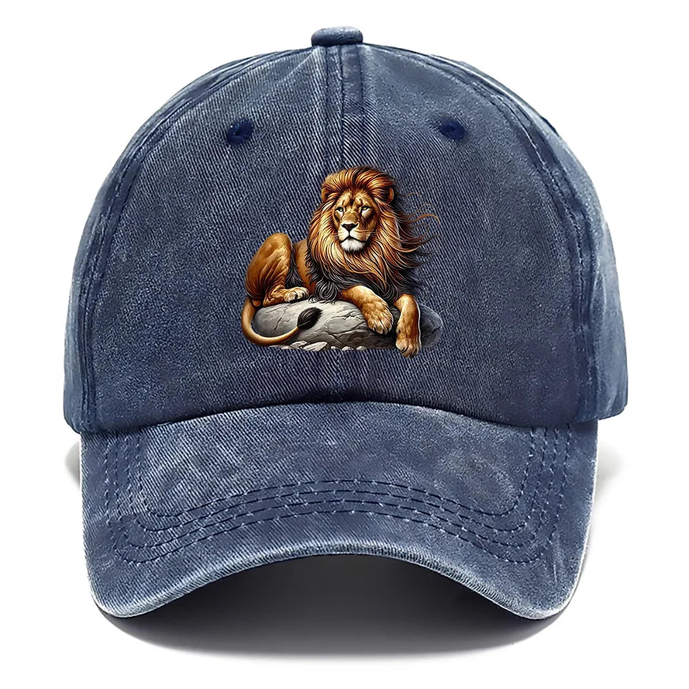 Washed Off Duty Lion Cap