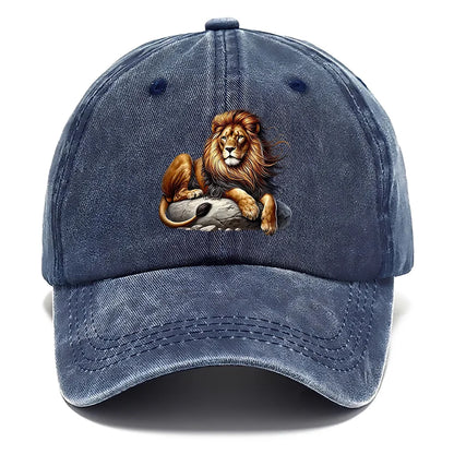 Washed Off Duty Lion Cap