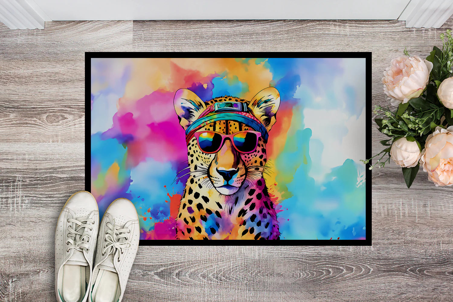 Hippie Cheetah Doormat