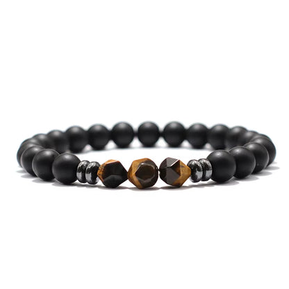 Sophisticated Matte Tiger Eye Bracelet 
