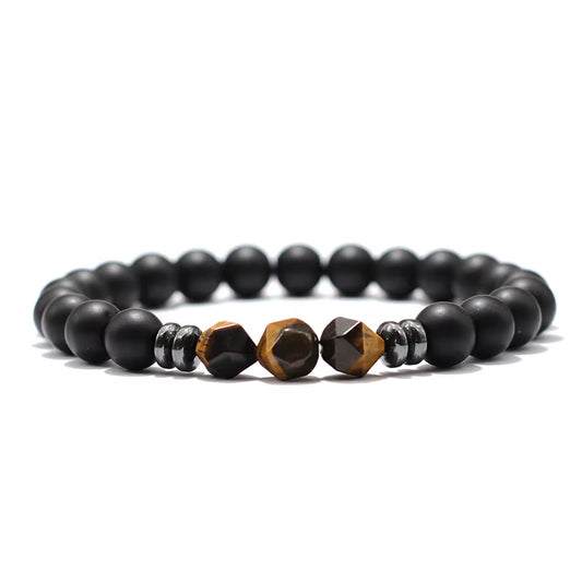 Sophisticated Matte Tiger Eye Bracelet 