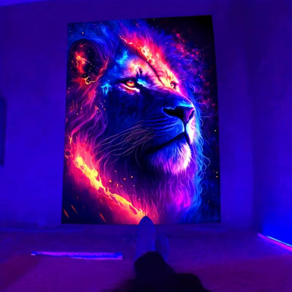"The Power of One" Royal Fluorescent Tapestry
